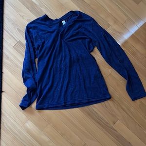 American apparel v neck shirt with long sleeves